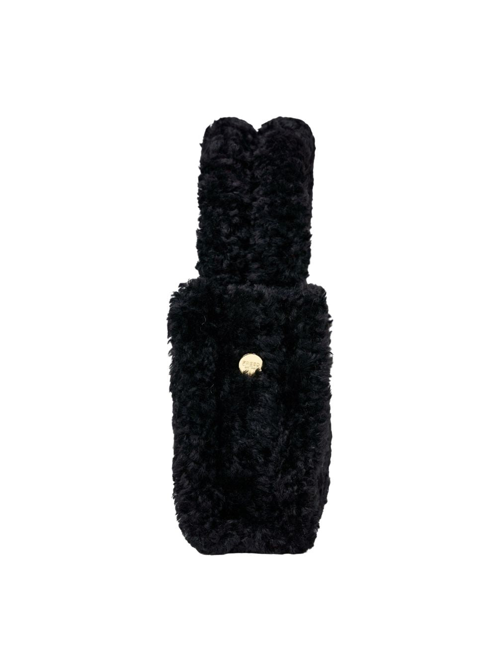 Mini Tote- Curly Slate Black