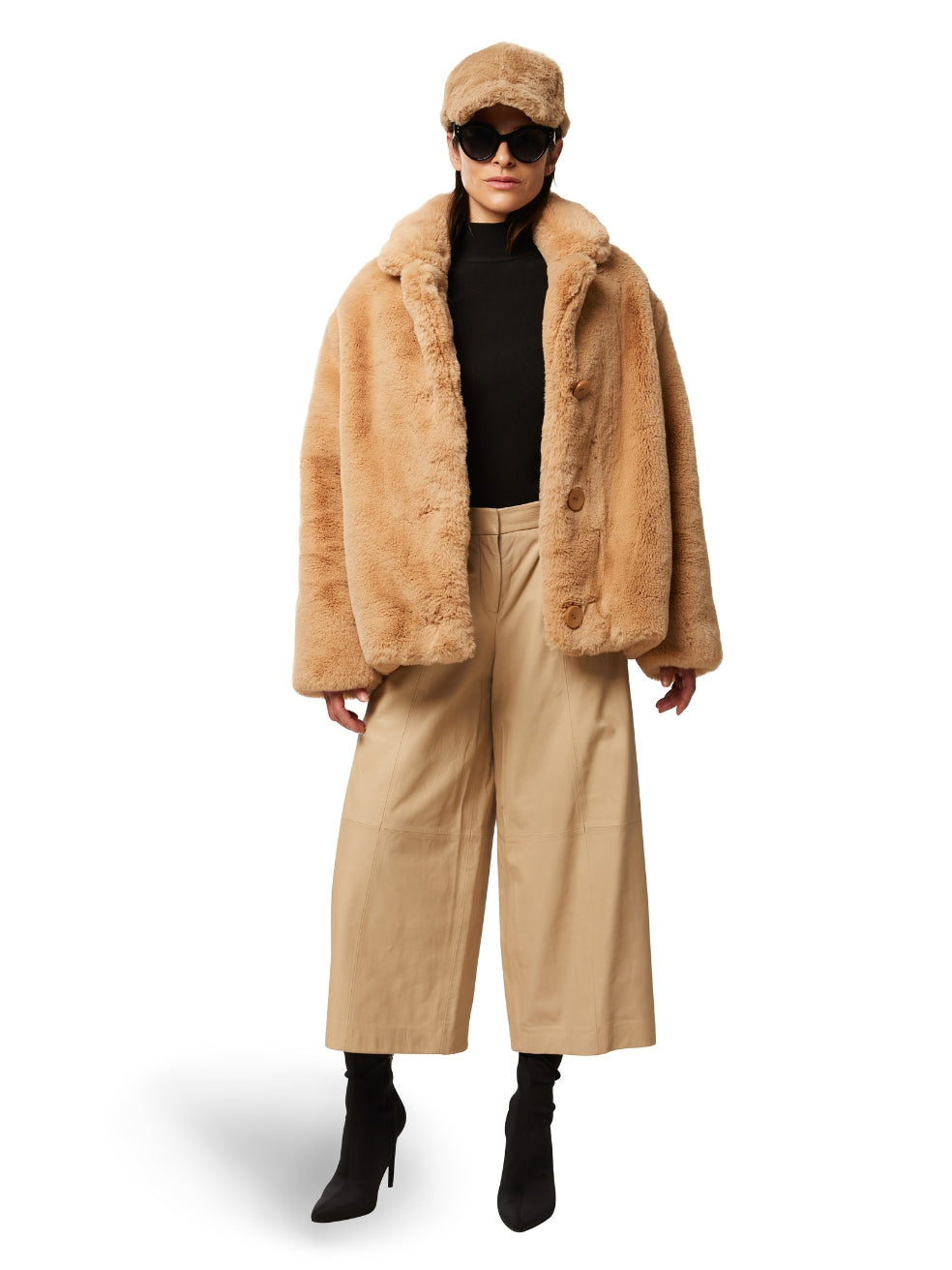 Freed canadian made luxury reid sand vegan coat sustainable conscious outerwear