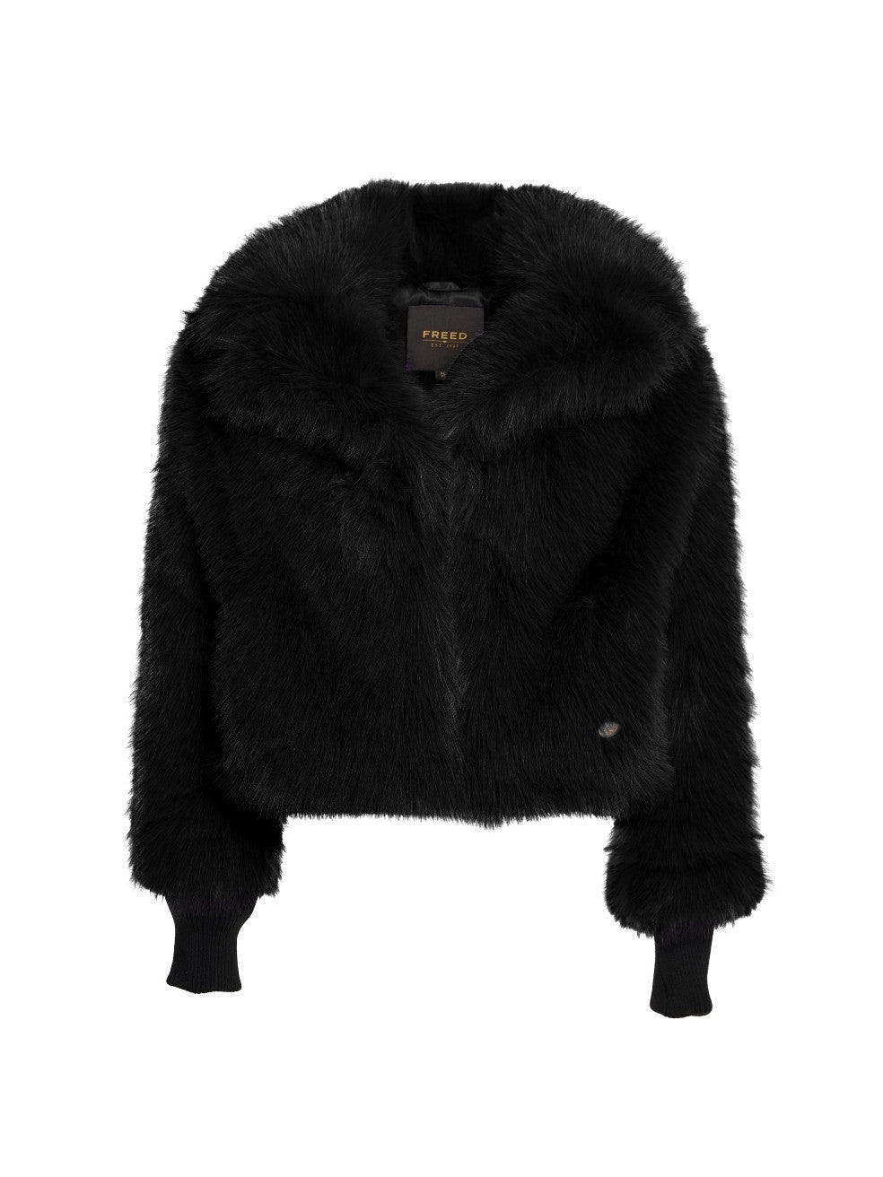 Ink Black Sawyer Vegan Fur Coat