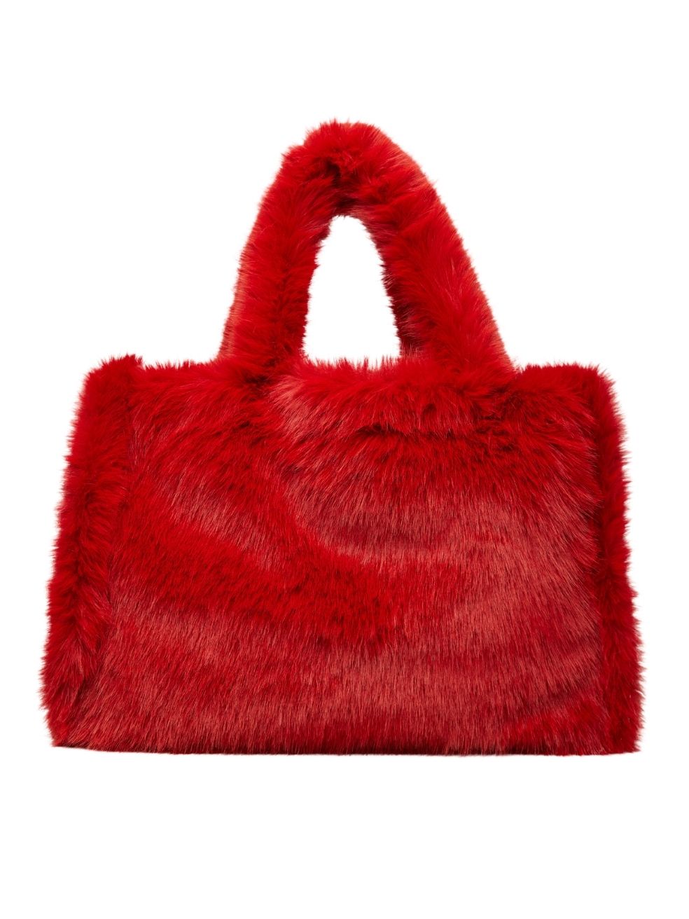 Oversized Tote Red Zero Waste Faux Fur Accessories FREED Canada