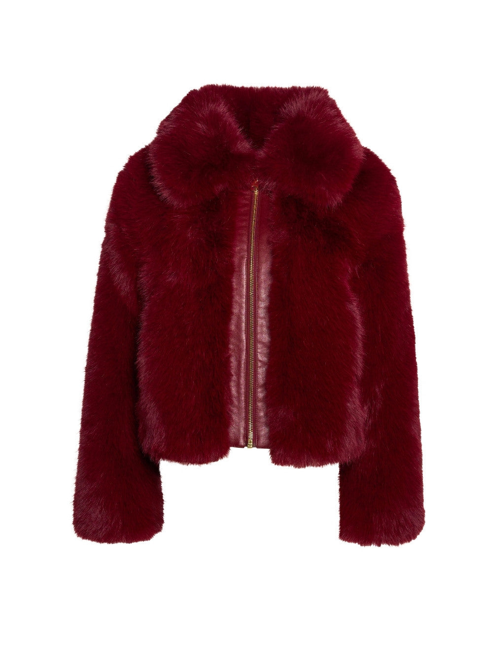 Merlot Quinn Animal-Free Fur Coat