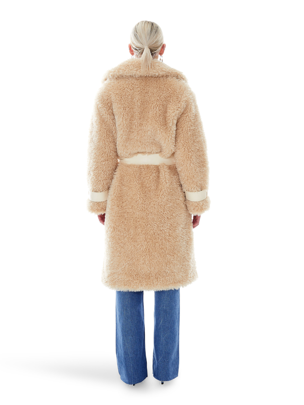Violet Beige Sandy Ethical Canadian Conscious Fashion Collection Inclusive Vegan Fur Sherpa Faux Leather