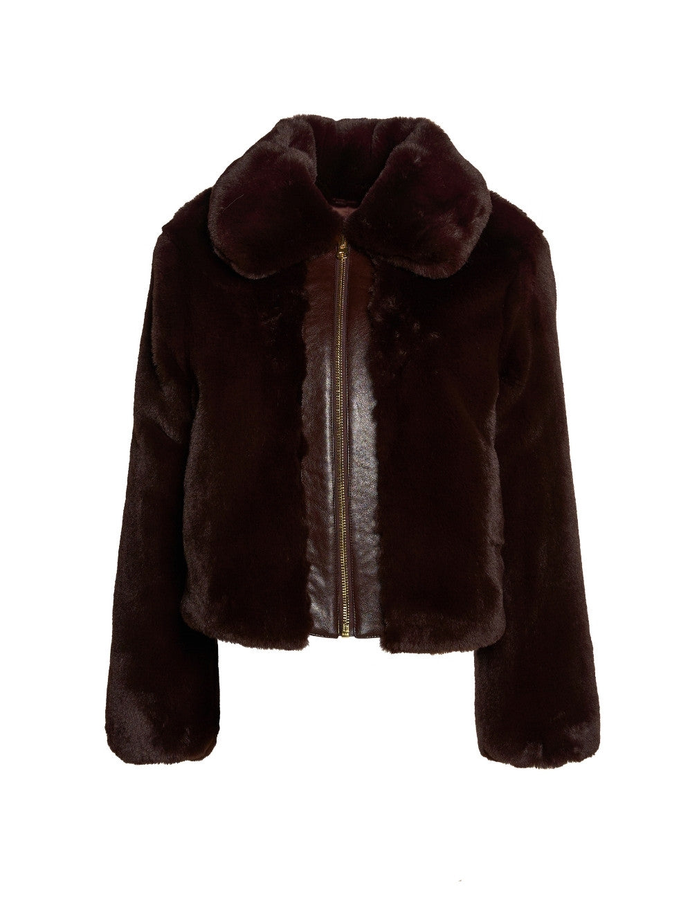 Espresso Quinn Animal-Free Fur Coat