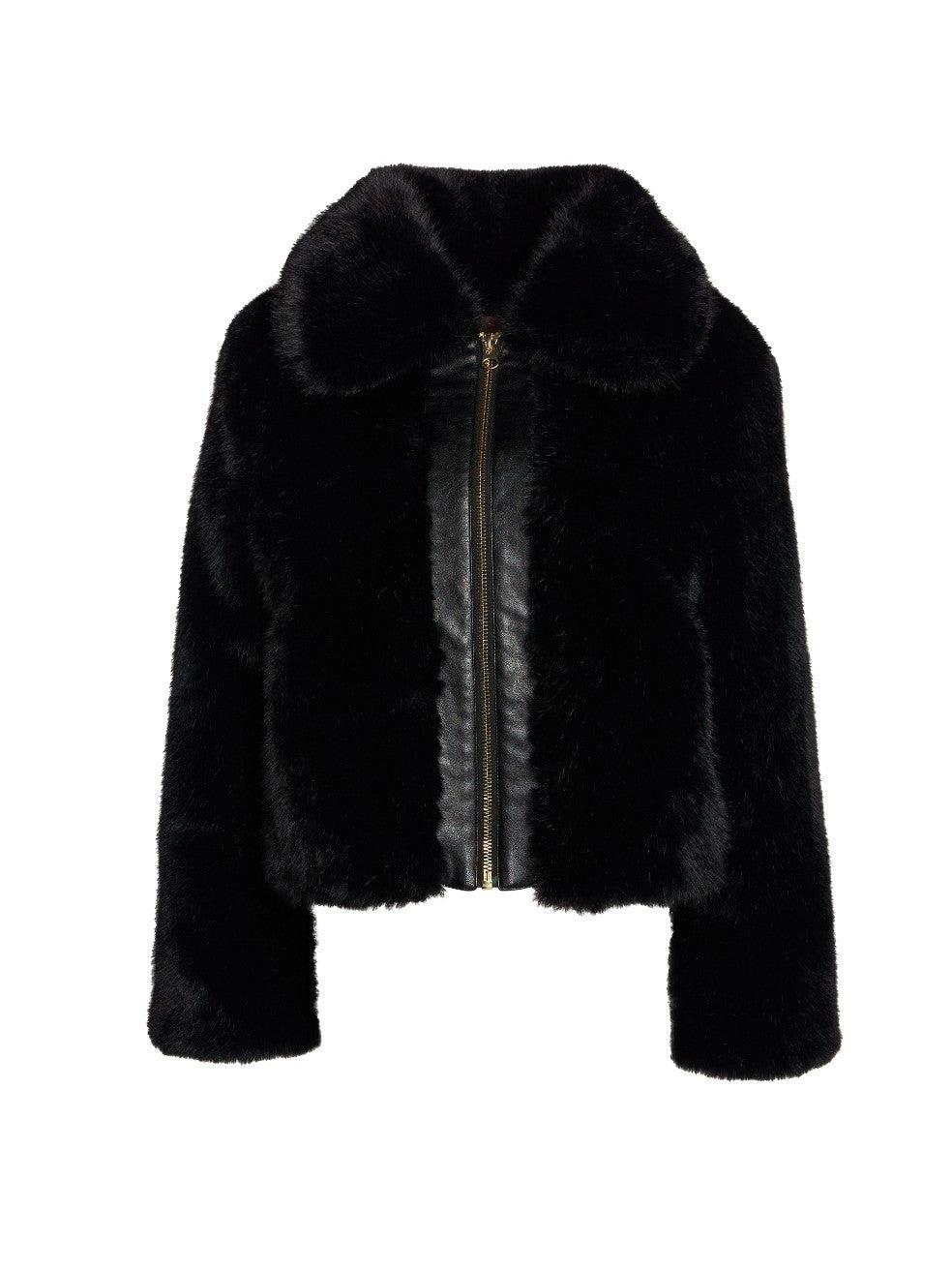Ink Black Quinn Animal-Free Fur Coat