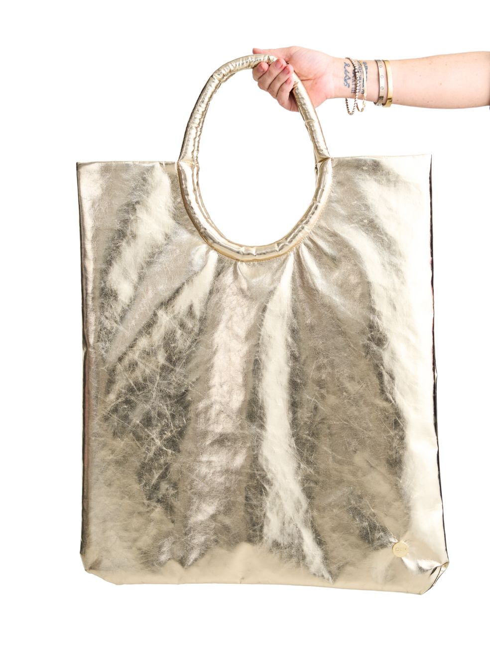Foil Premium Faux Leather 24 Hour Tote - Editorial Image