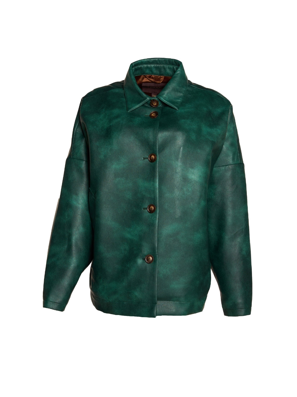Outerwear made in canada ryder coat vegan leather pine green