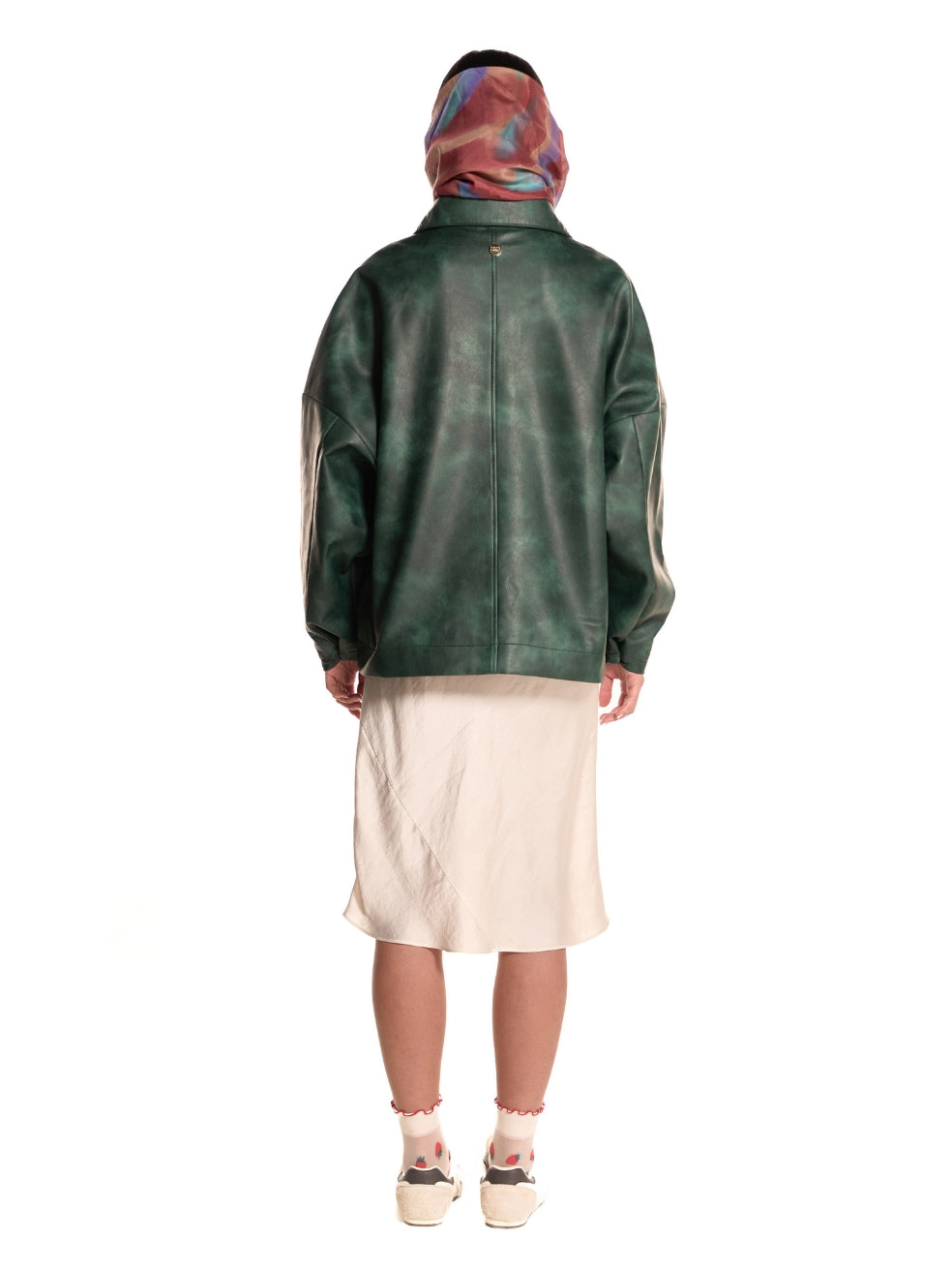 Ryder oversized sleeve sustainable vegan outerwear coat pine green made in canada