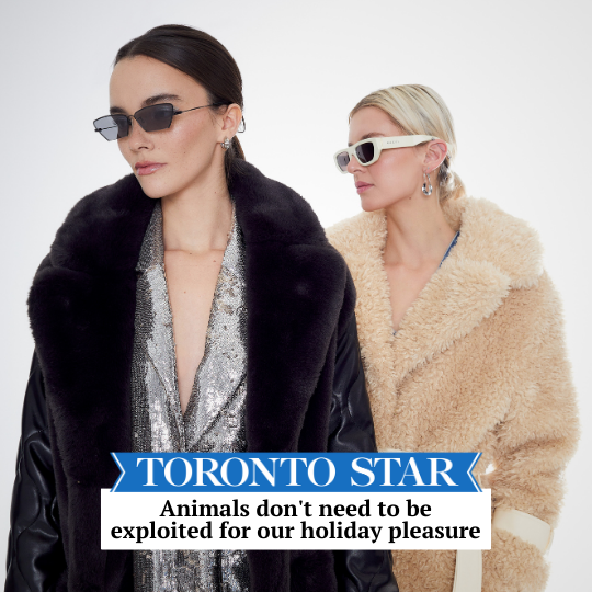 FREED coats featured in an animal-free fashion article in Toronto Star.