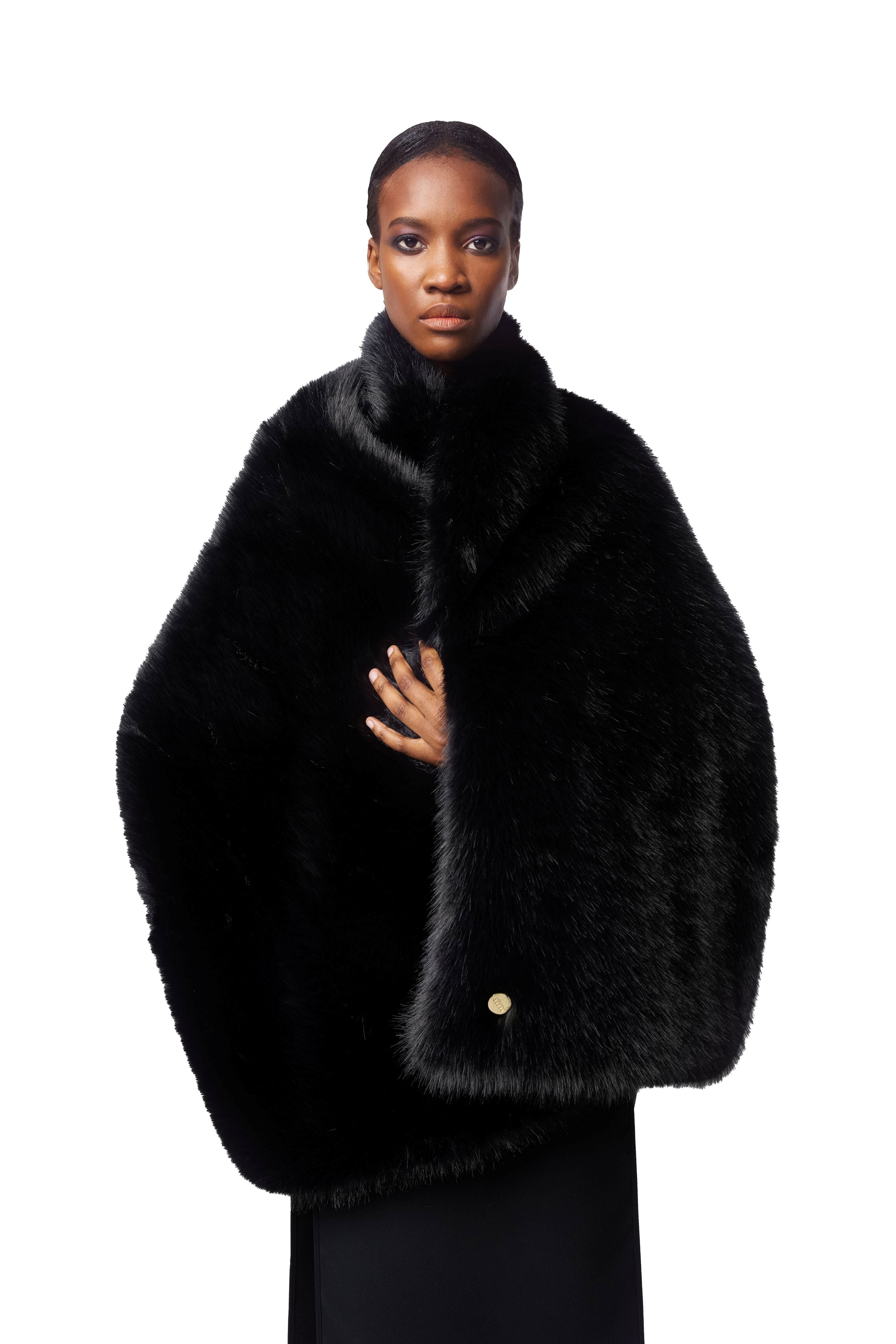 WRAP SCARF - INK BLACK