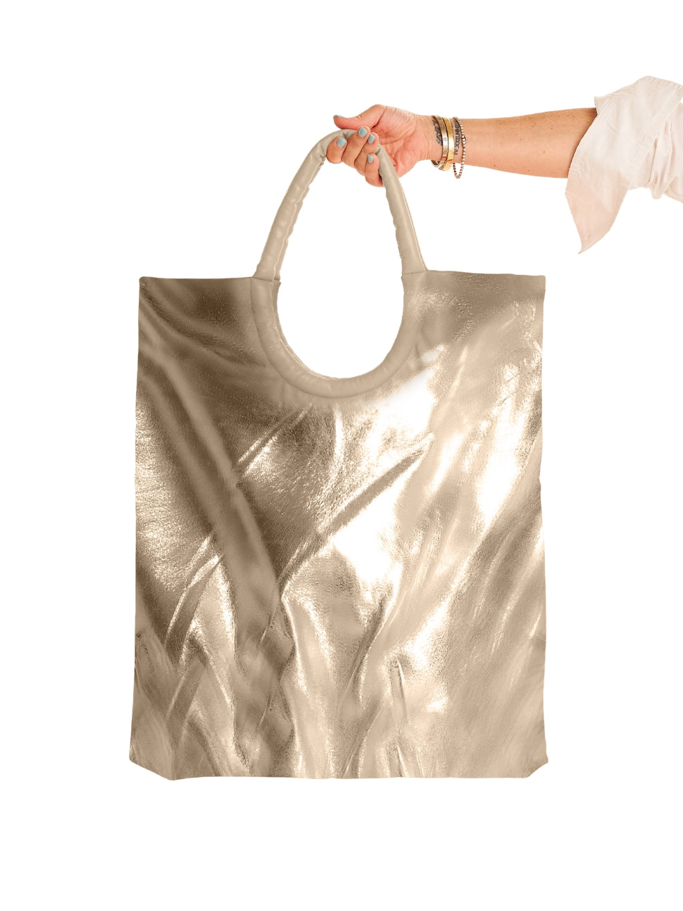 24 Hour Tote Foil Large Oversized Everyday Bag Made in Canada Vegan Leather