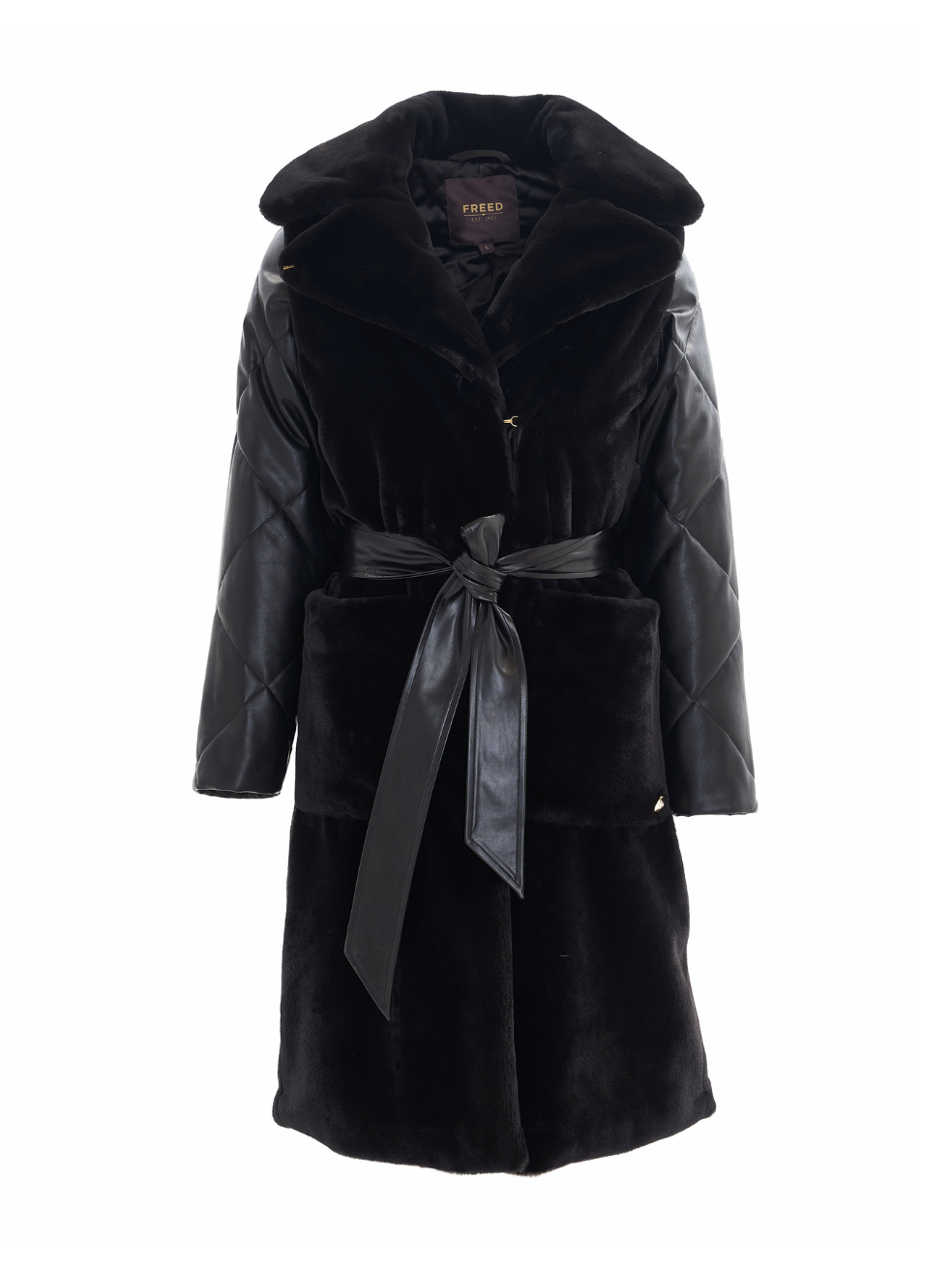 Sadie Coat Black Luxury Vegan Sustainable Fashion Canadian Made