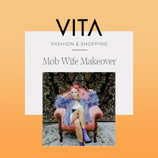 A FREED coat featured in a Vita magazine article.