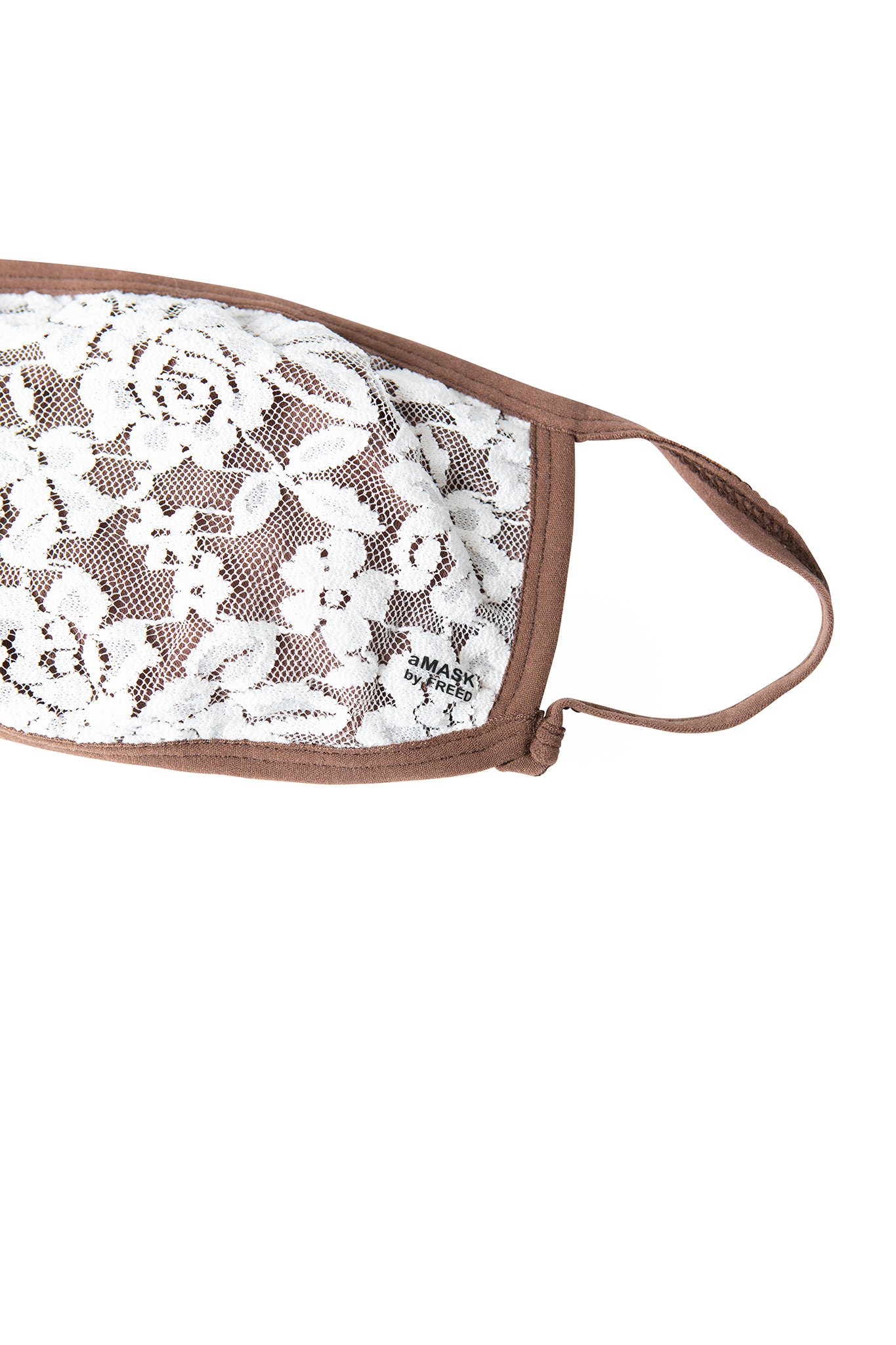 Adult lace and cotton face mask.