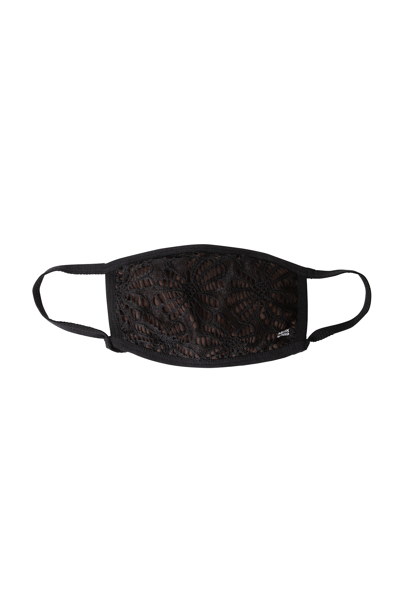 Adult lace and cotton face mask.