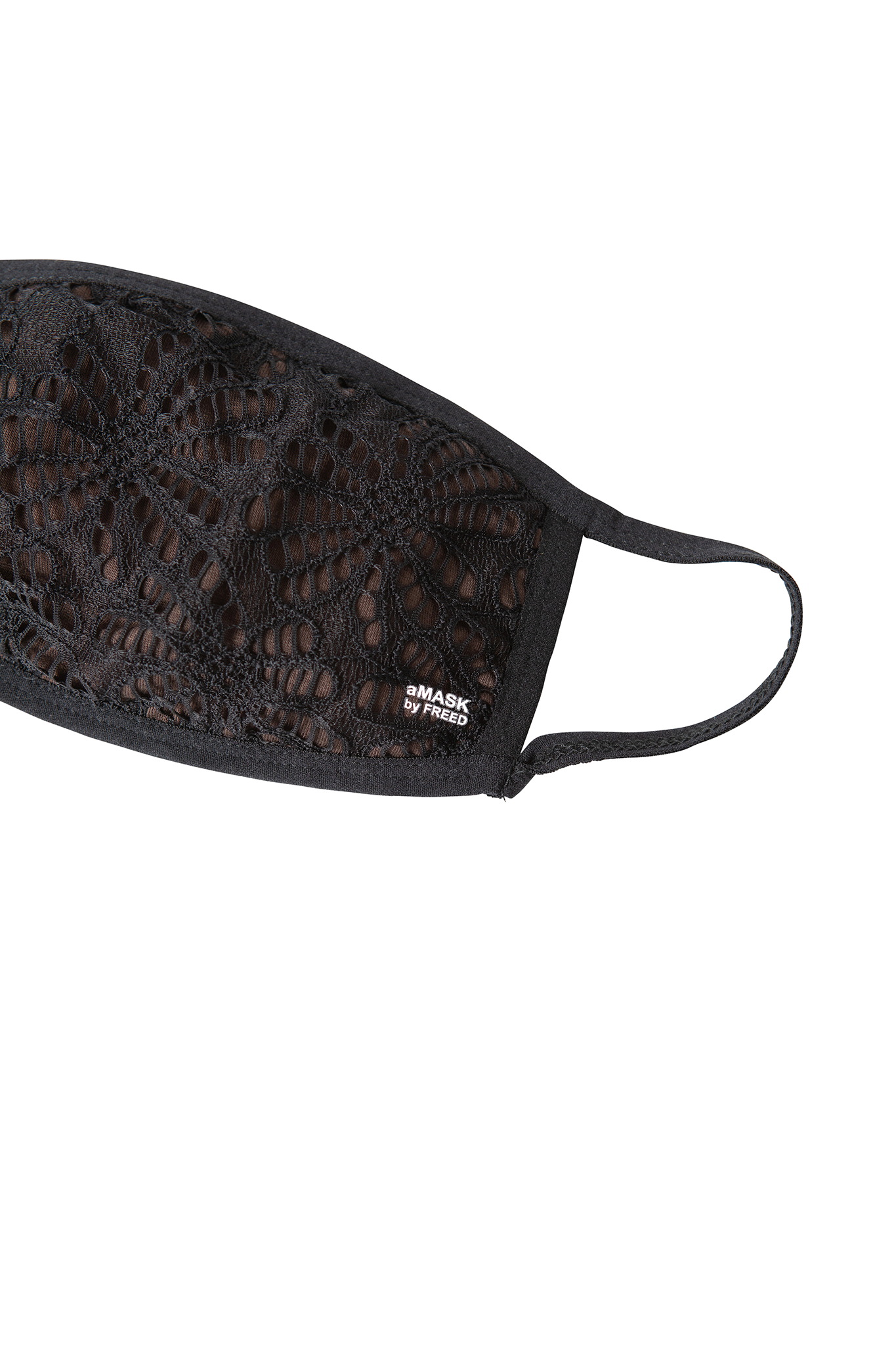 Adult lace and cotton face mask.