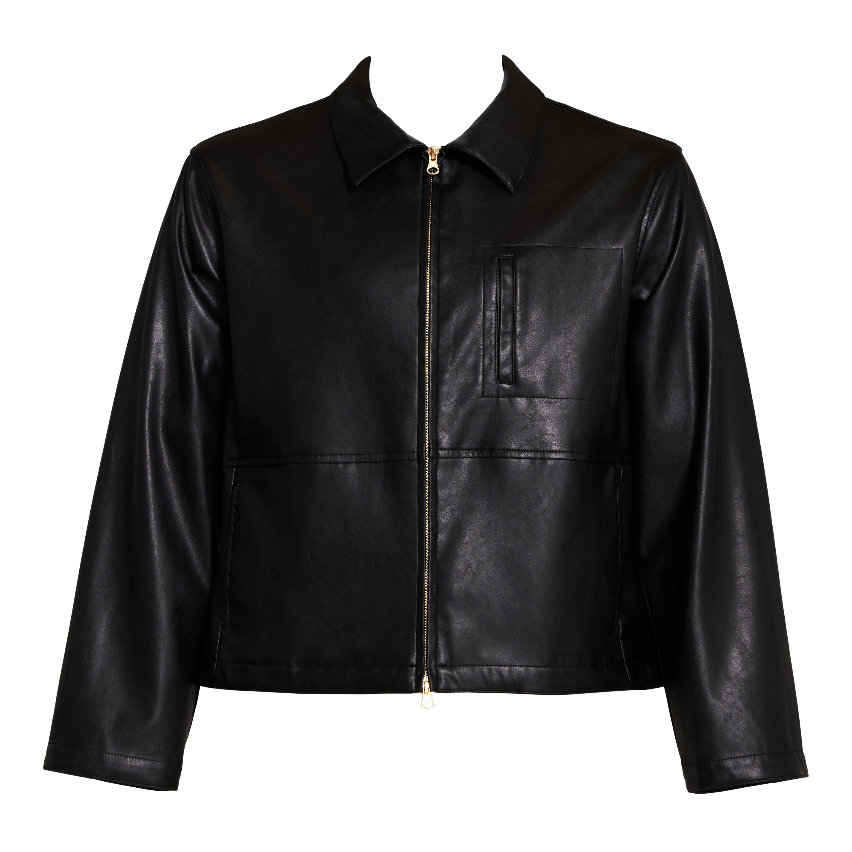 RyanStormiBlackZipUpConsciousInclusiveAnimalFreeLeather