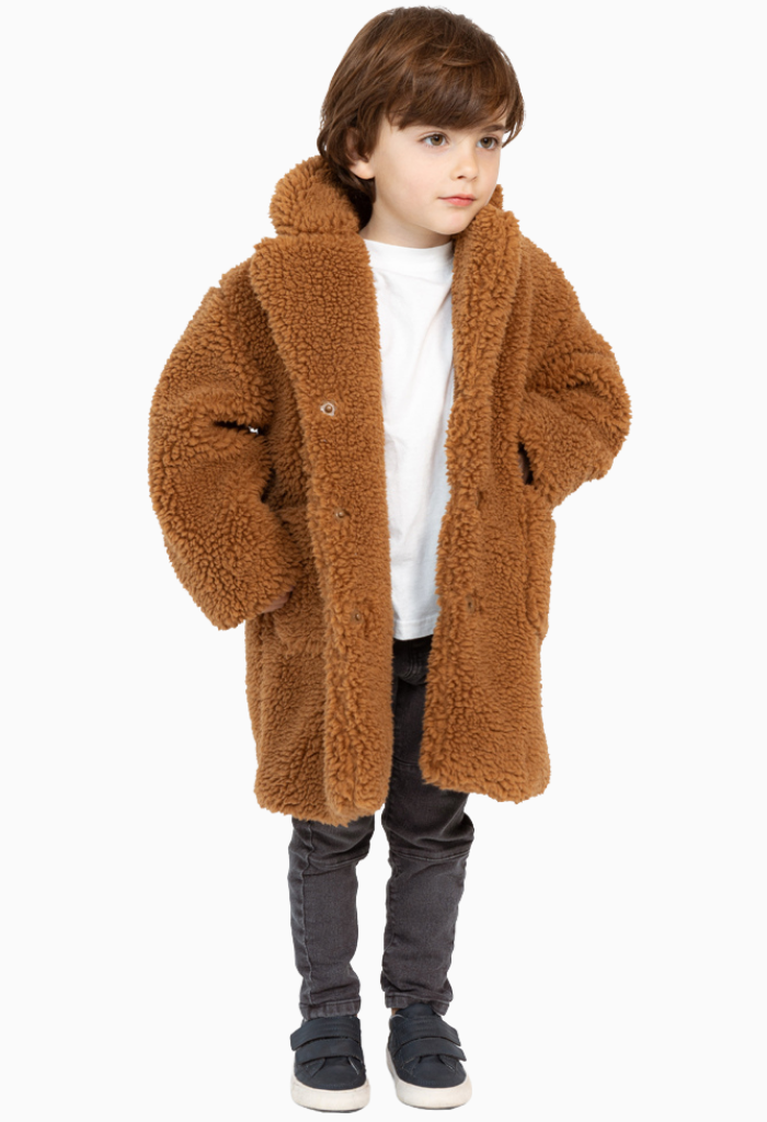 Mini Ruby - Caramel | Boys & Girls Faux-Fur Coat by Freed - Kids