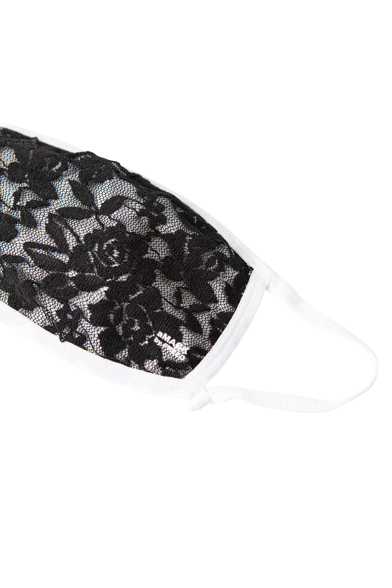 Adult lace and cotton face mask.