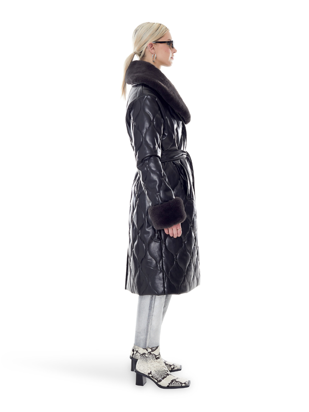 Carrie Matte Black Stormi Vegan Leather Zero Waste Luxury Fashion Made in Canada