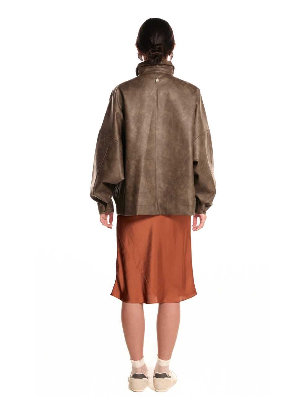 FREED Ryder batwing sleeve coat canadian legacy brand spring wear vintage brown premium faux leather