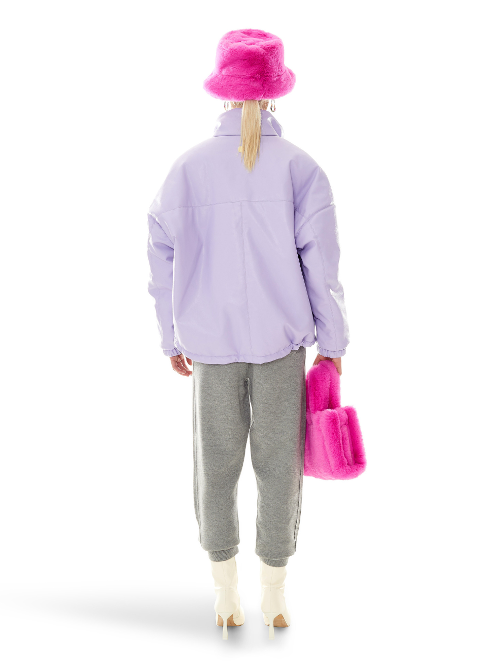 Lavender sales cropped jacket