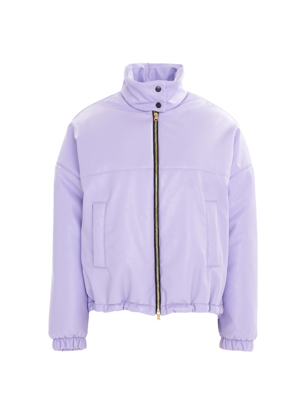 Billy Purple Lavender Sustainable Fashion Animal Free Leather Matte Bomber Jacket