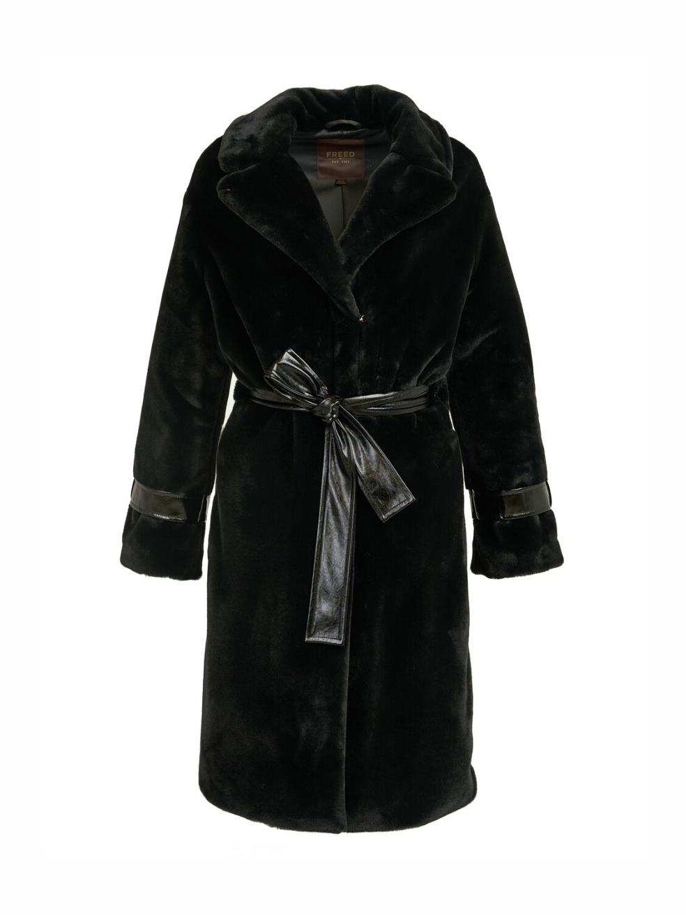 Violet Black Long Coat Ethical Vegan Luxury Outerwear Canada