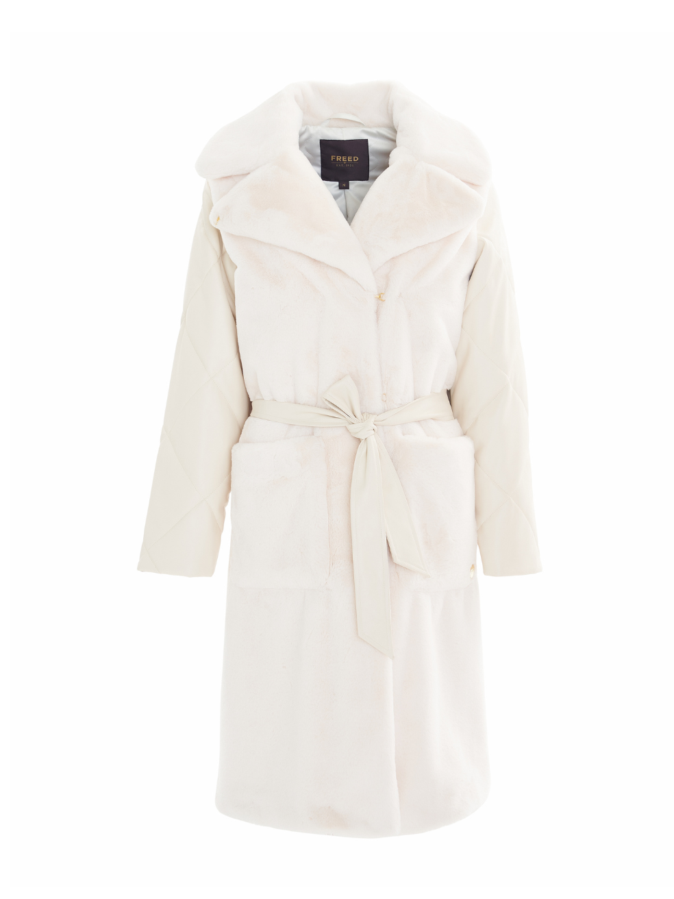 Sadie Coat White Cream Luxury Vegan Sustainable Canadian Outerwear Fashion