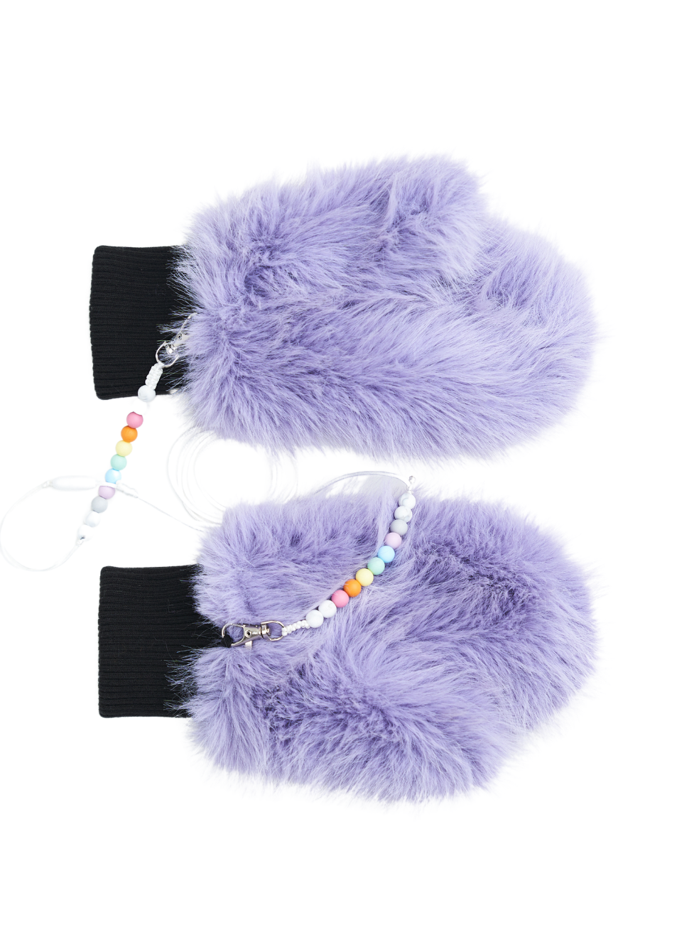 Fuzzy Mitts - Ice Lavender
