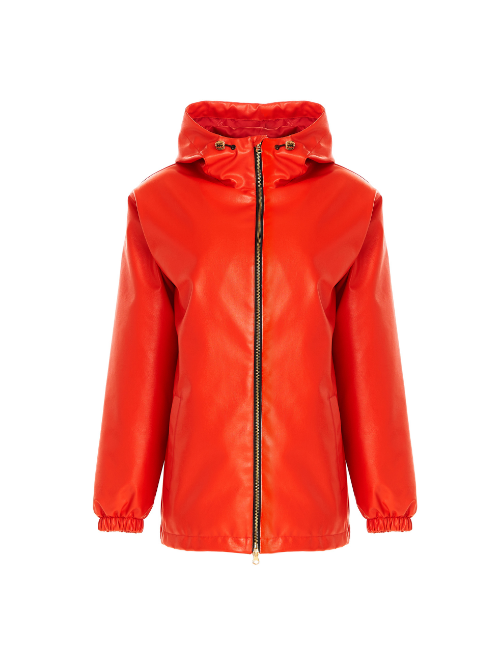 Hunter Red Tart Sustainable Outerwear Made in Canada Vegan Leather