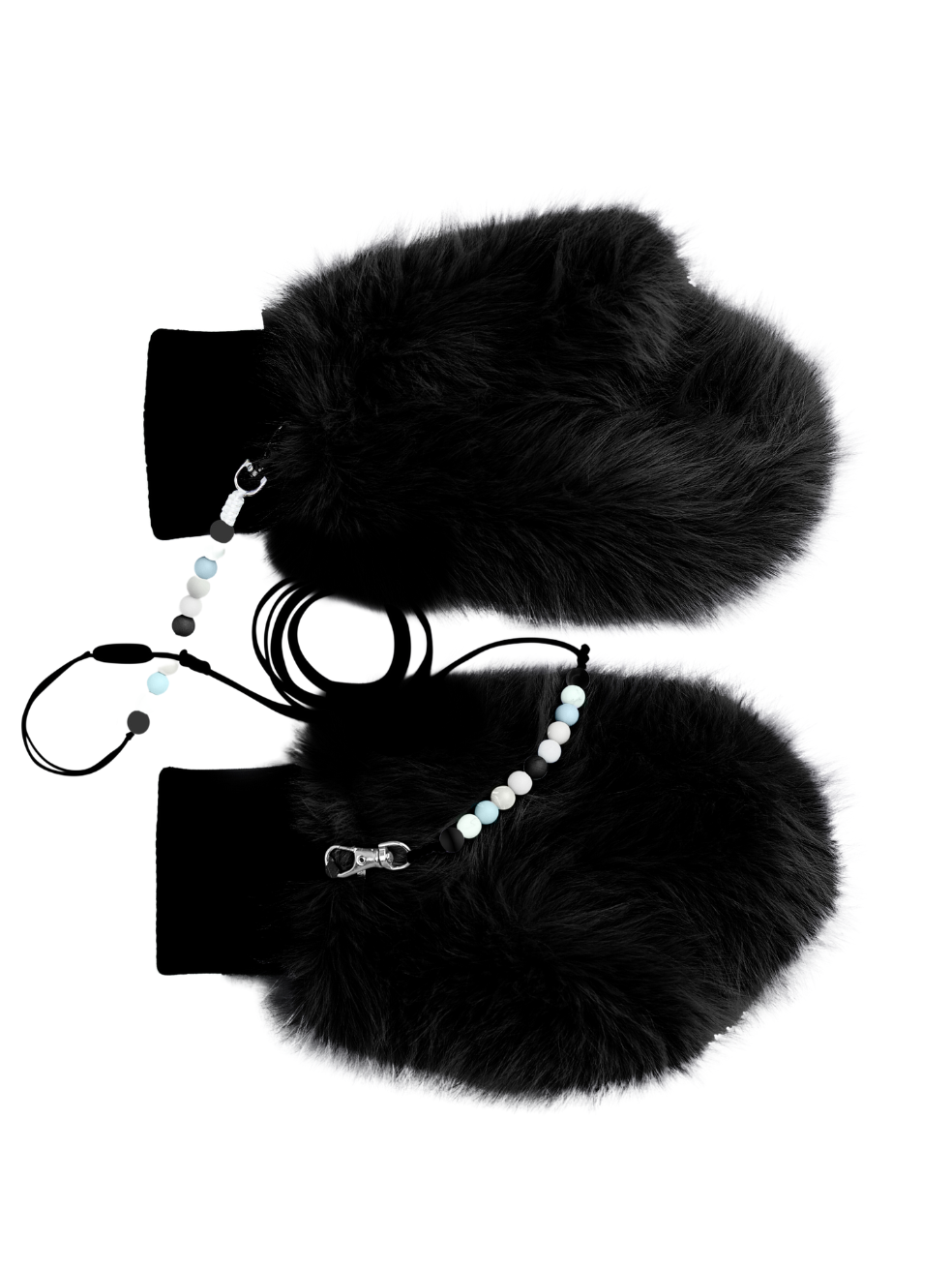 Fuzzy Mitts - Ink Black