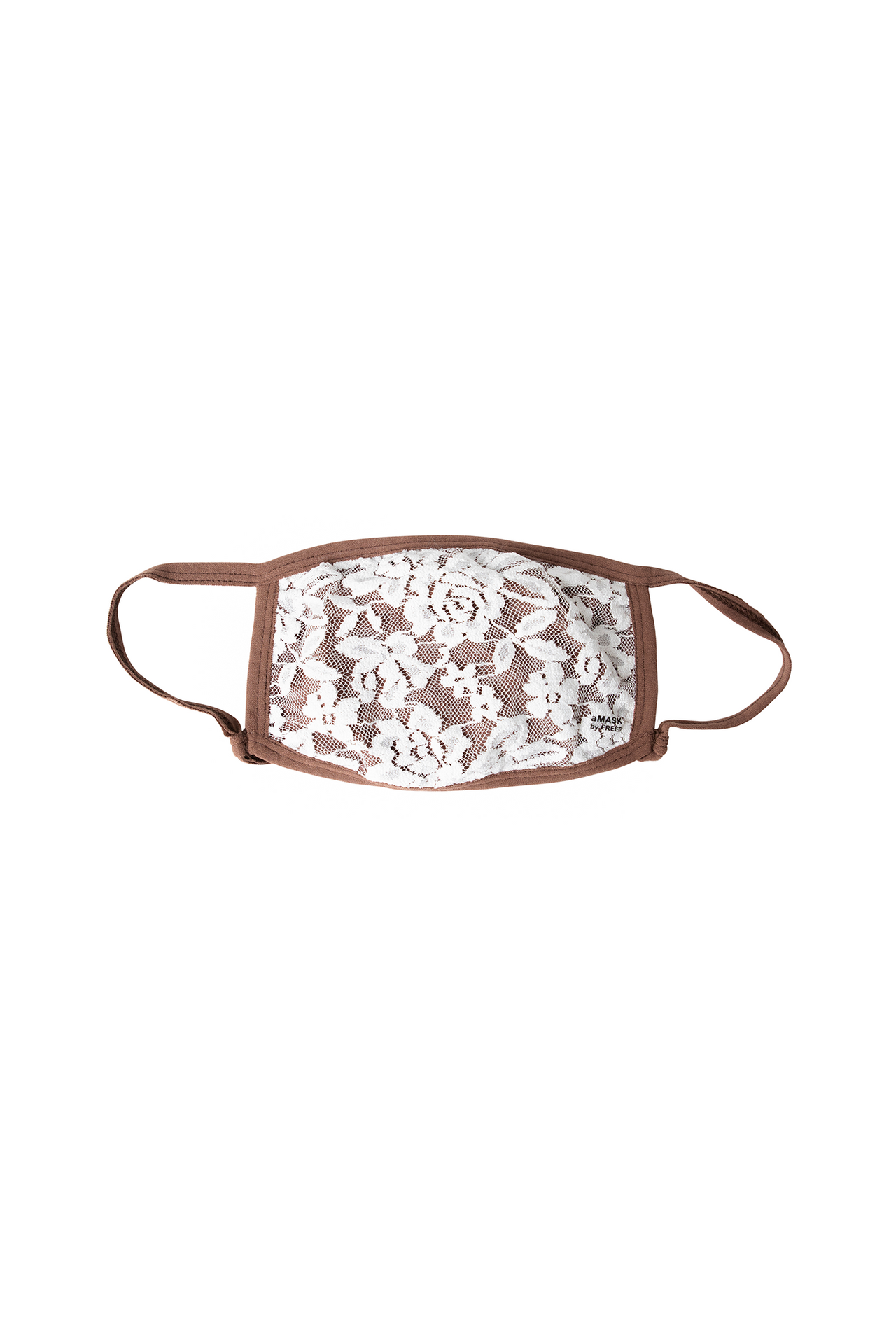 Adult lace and cotton face mask.