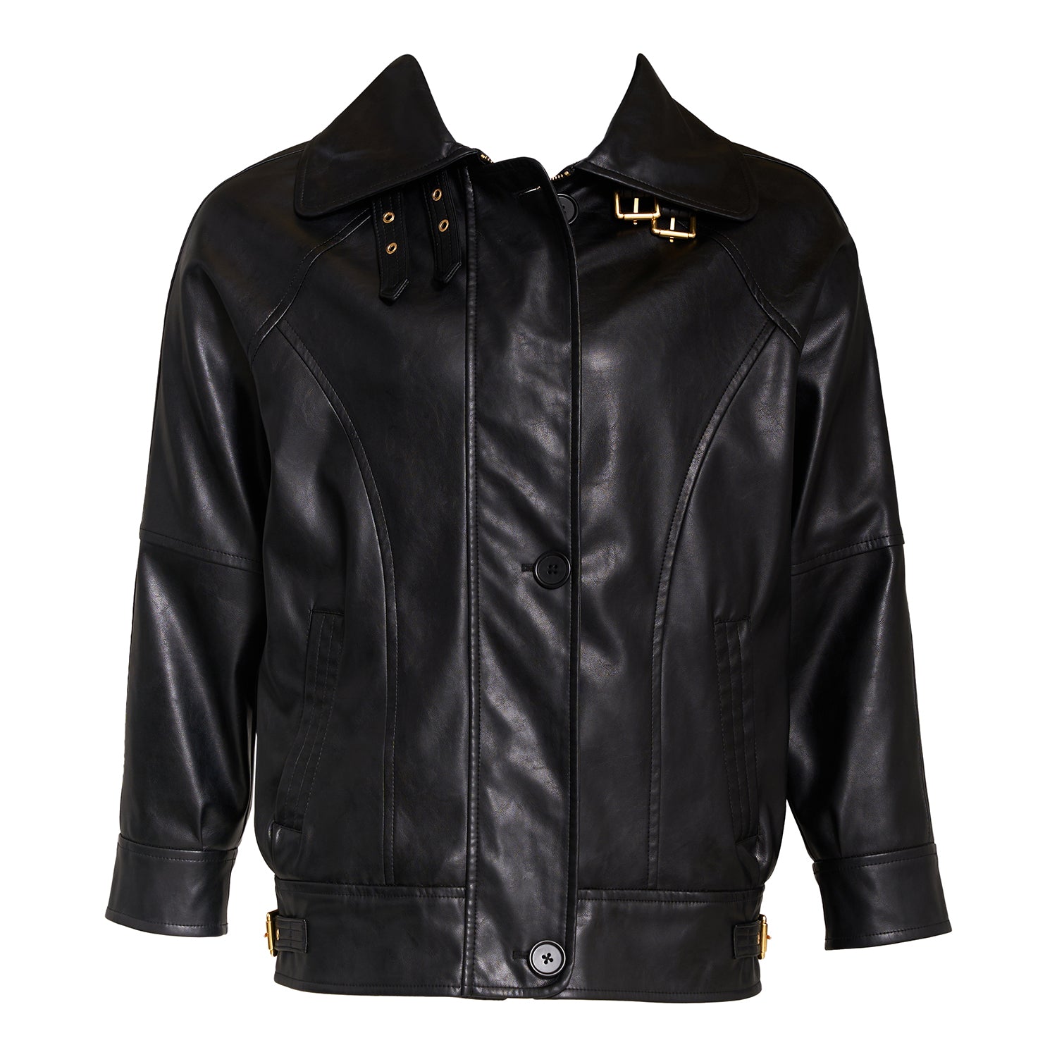 Penner Oversized Moto Jacket Black Stormi Ethical Sustainable Vegan Leather