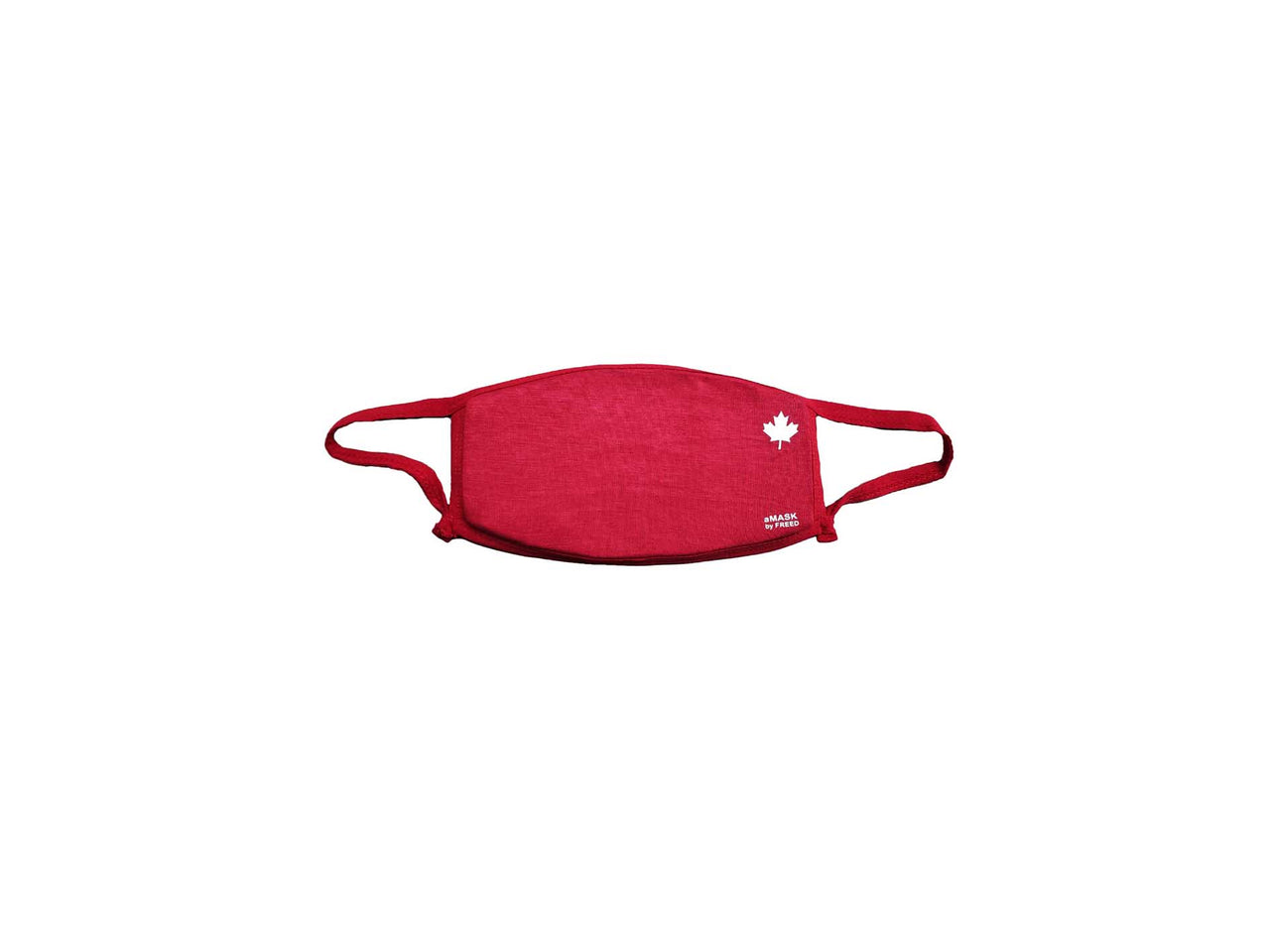 Red print adult breathable face mask.