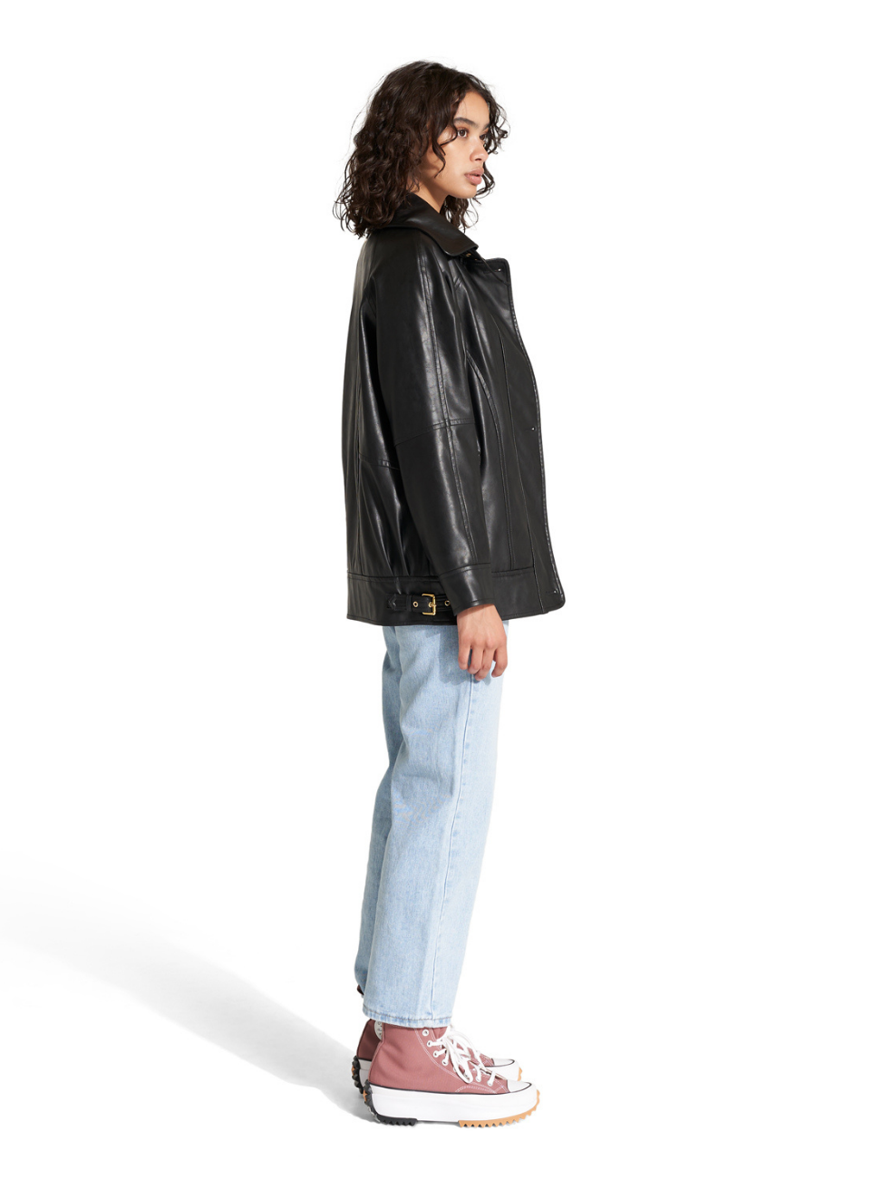 Penner Moto Inspired Jacket Black Stormi Spring Fashion Ethically Made in Canada