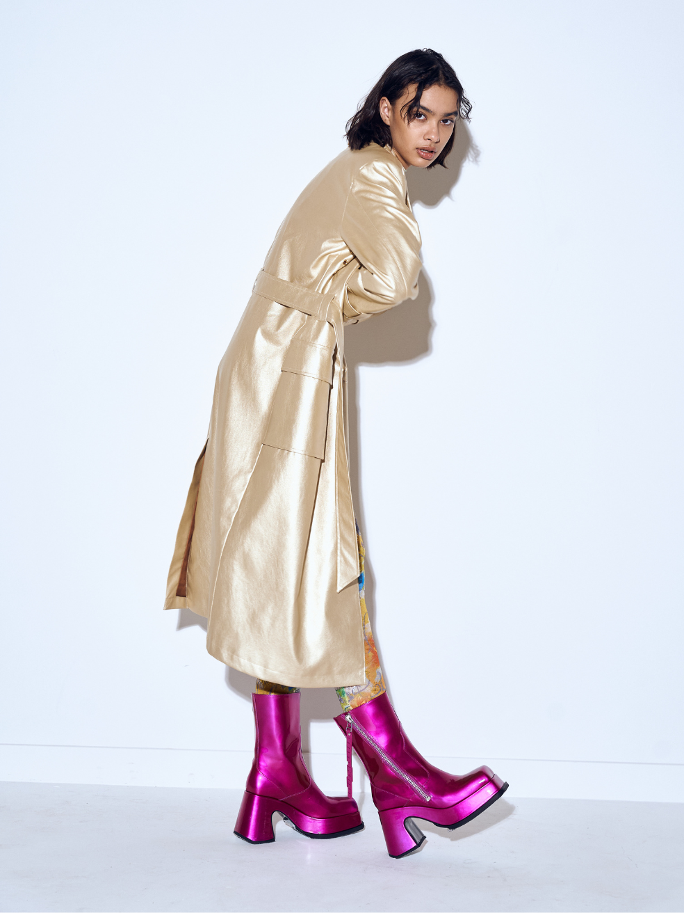 Gina Gold Trench FREED Coat Made in Canada 